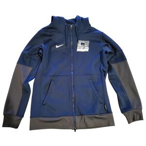 Nike Penn State Nittany Lions Jacket Mens Small Blue Full Zip NCAA Football Dri‎